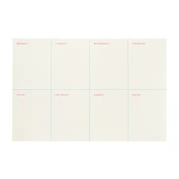 Weekly Notepad