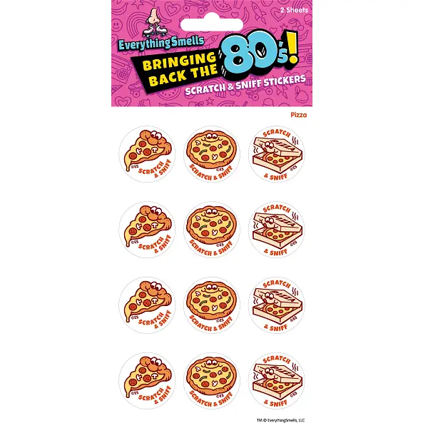 Pizza Scratch & Sniff Stickers