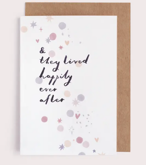 Happily Ever After Wedding Card