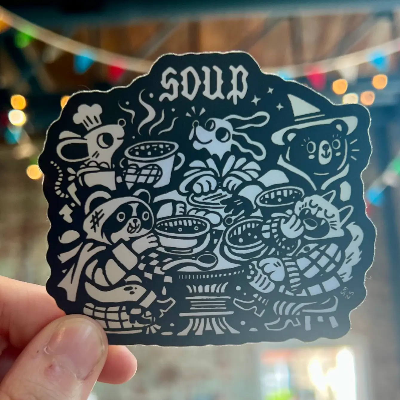 Soup Holographic Sticker