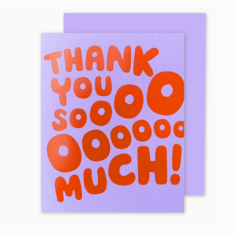 Thank You Sooo Much Thank You Card (Boxed Set of 6)
