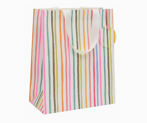 Vertical Stripes Gift Bag Large