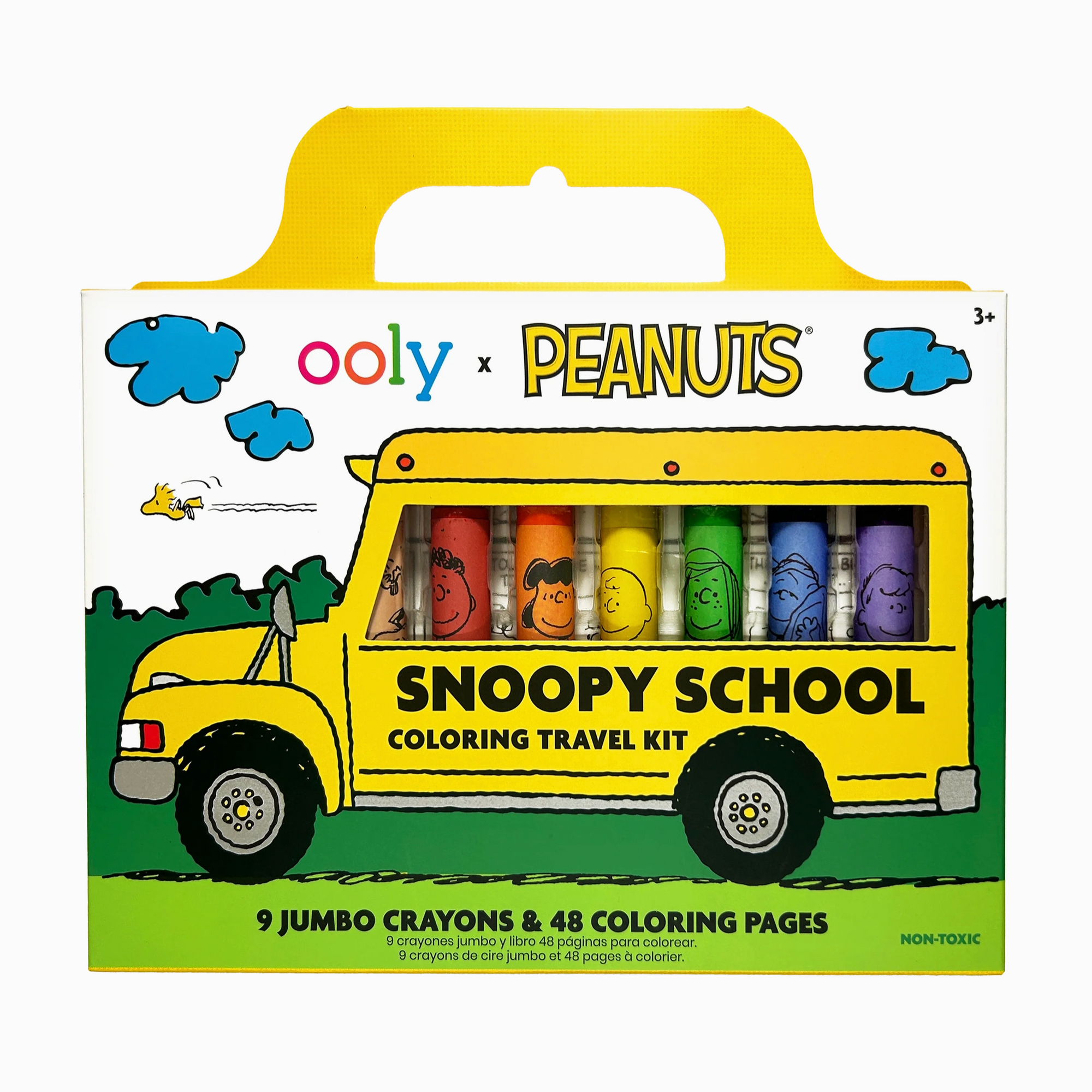 OOLY x Peanuts: Snoopy School  Coloring Travel Kit