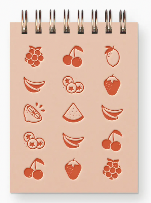 Fruit Grid Mini Jotter Notebook
