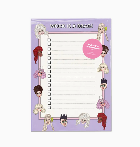 Work Is A Drag Notepad
