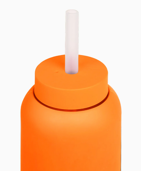 Lounge Straw & Cap  |  Tangerine