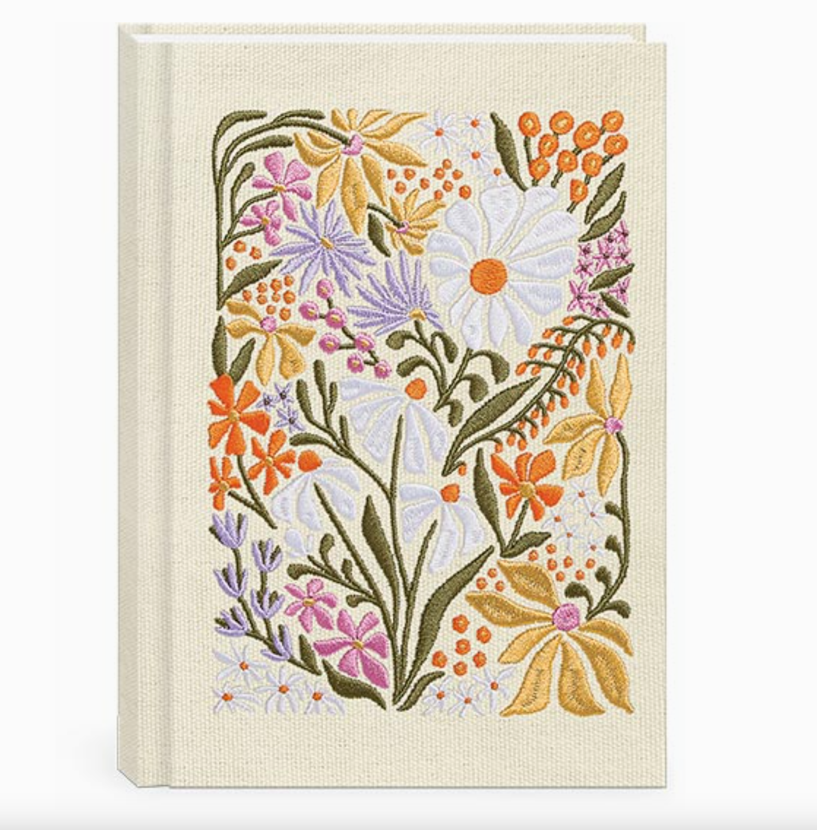 Embroidered Journal Flower Market Wildflowers