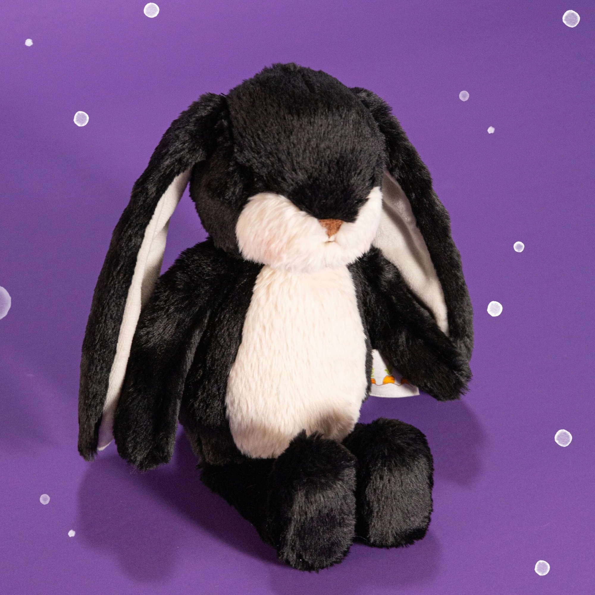 Wee 8" Floppy Nibble Bunny - Black