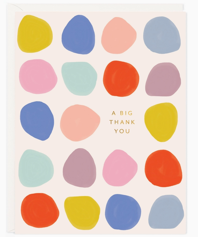 Big Thank You Dots Card