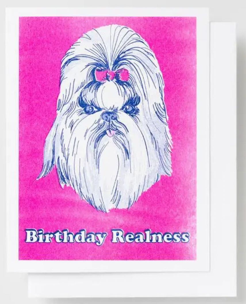 Birthday Realness Risograph Card