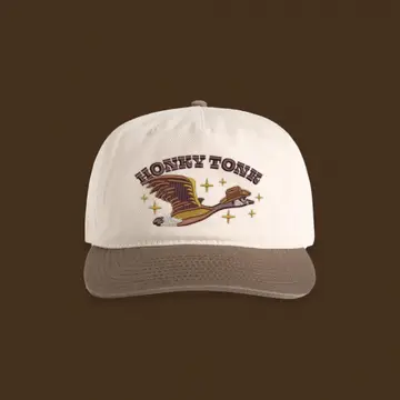 Honky Tonk Floppy Cap - White/Walnut