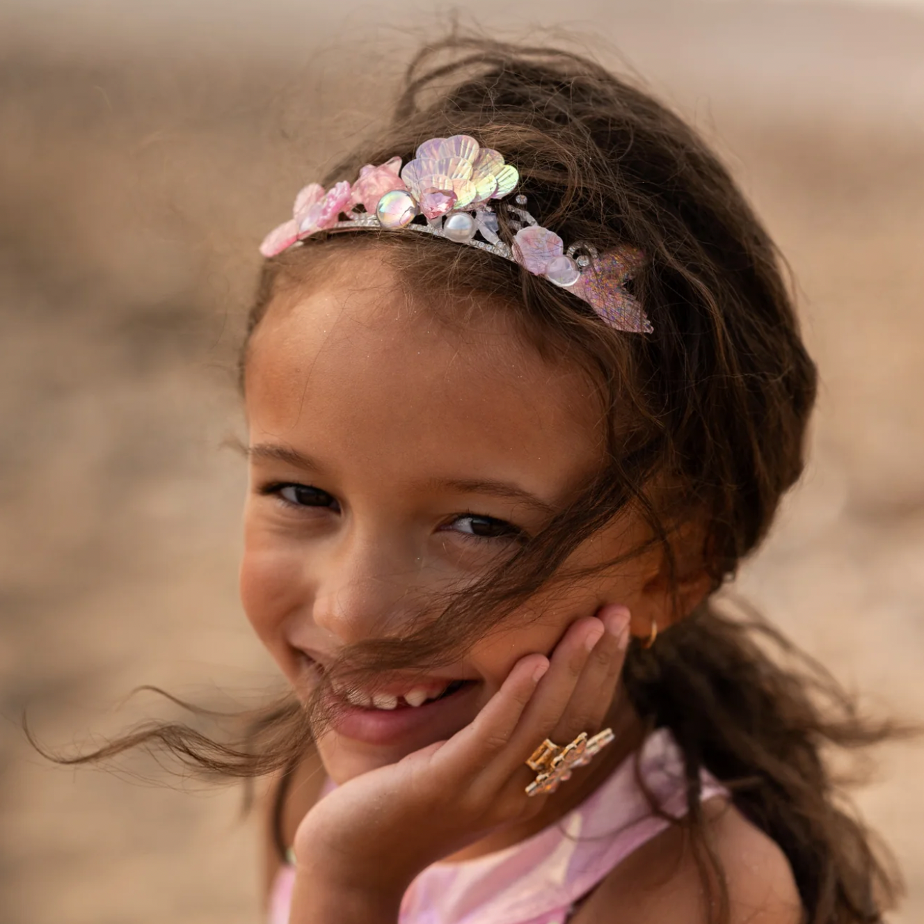 Boutique Ocean Jewel Tiaras Pink