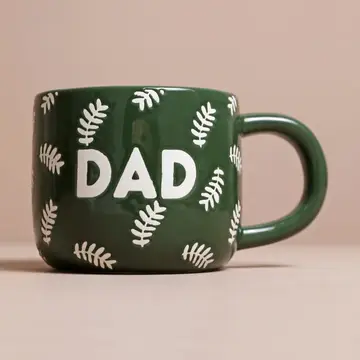 Ceramic Green Leafy Dad Mug
