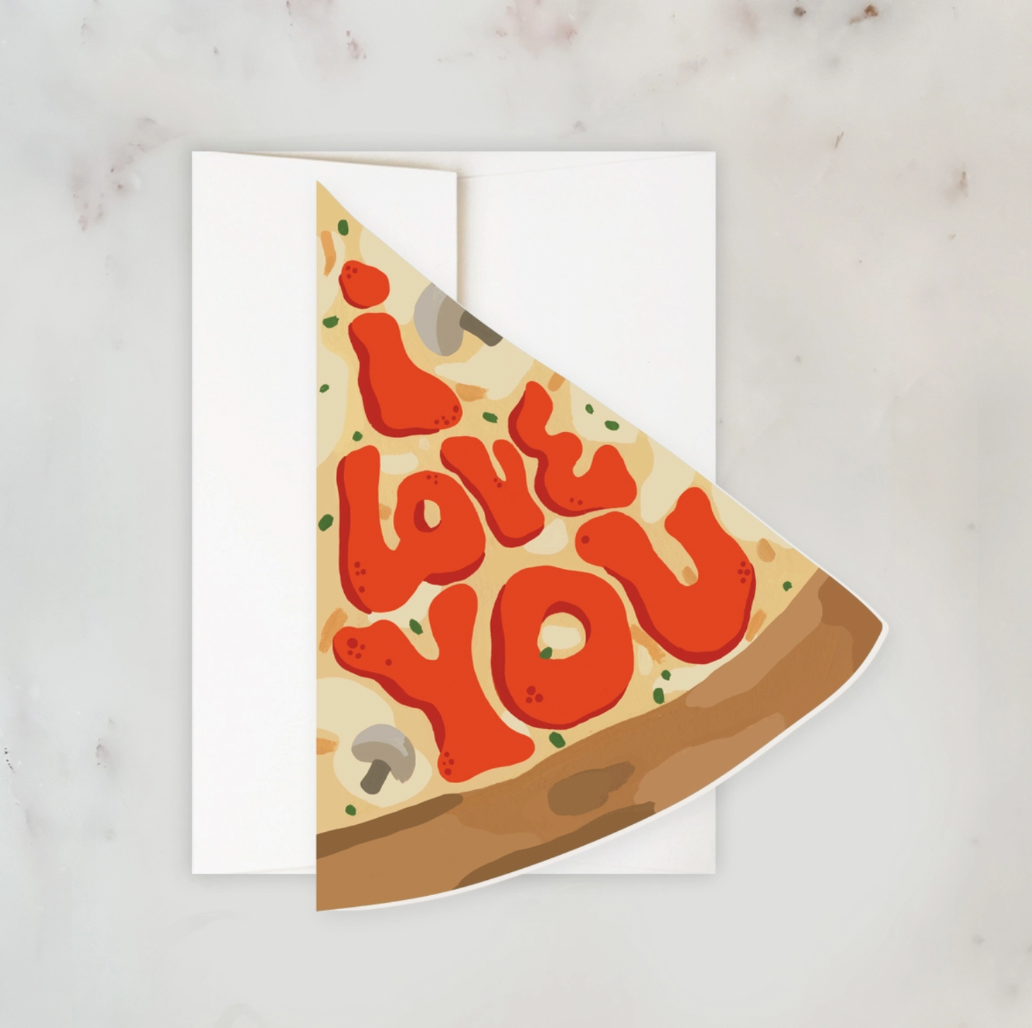 Pizza Love Greeting Card