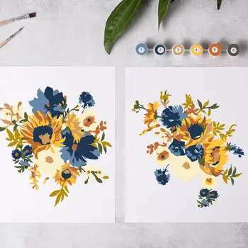 Sunflower Garden Paint-By-Numbers Kit