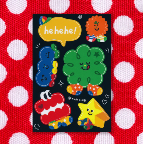 Cool Socks Club Vinyl Sticker Sheet