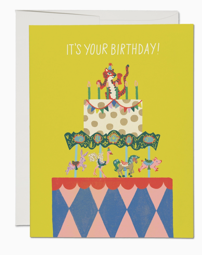 Cake Carousel Birthday Card