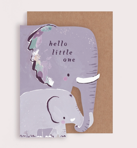 Elephant New Baby Card