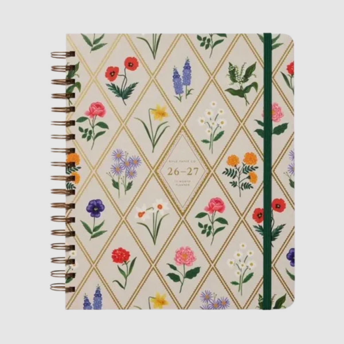 2027 Garden Study 17-Month Academic Hardcover Spiral Planner