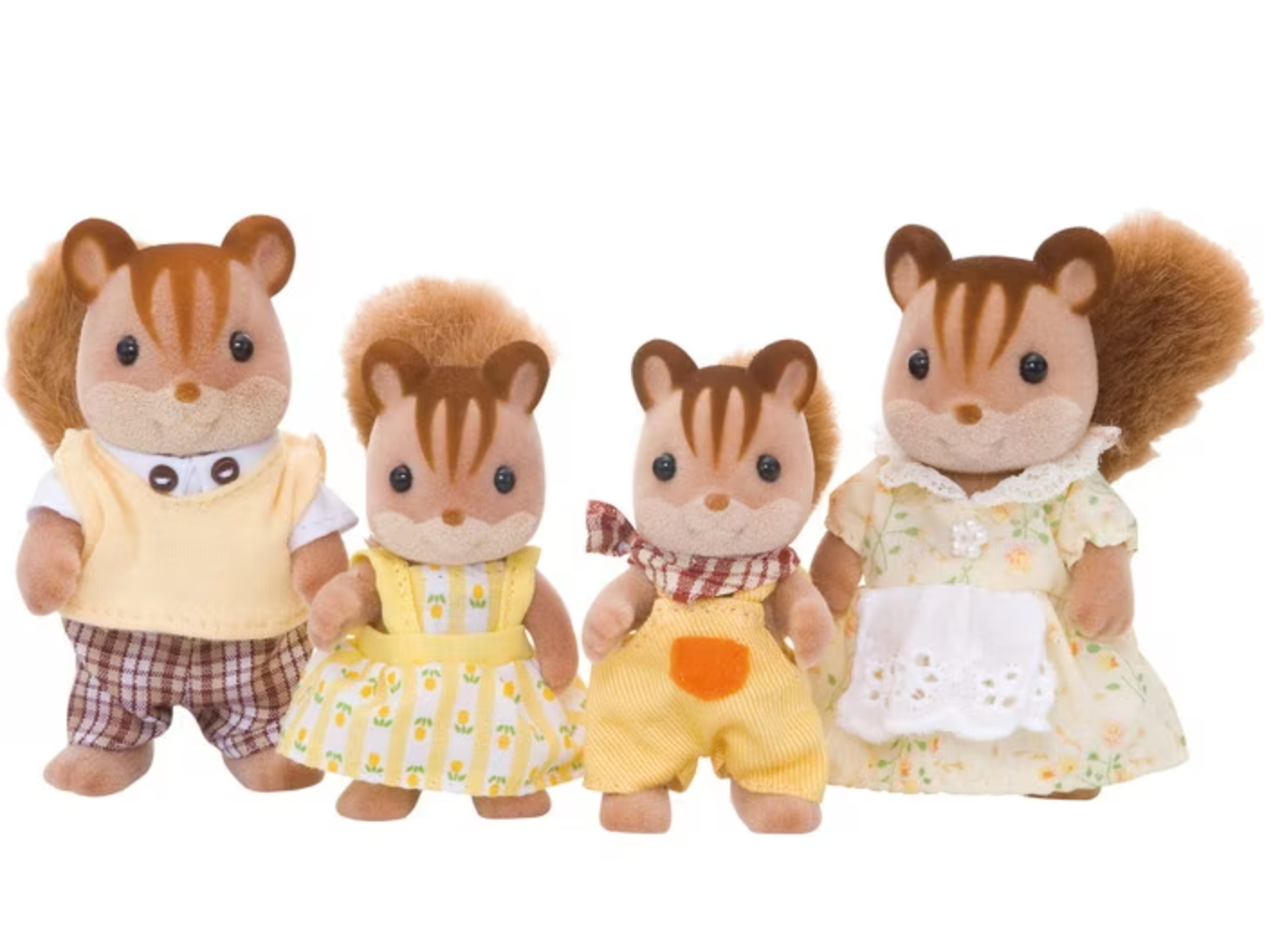 Calico Critters Walnut Squirrel Family