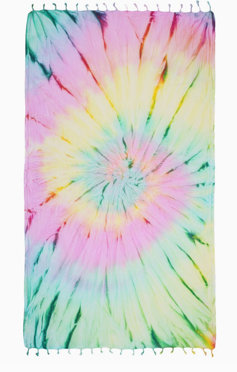 Tie Dye Pestemal Turkish Beach Towel