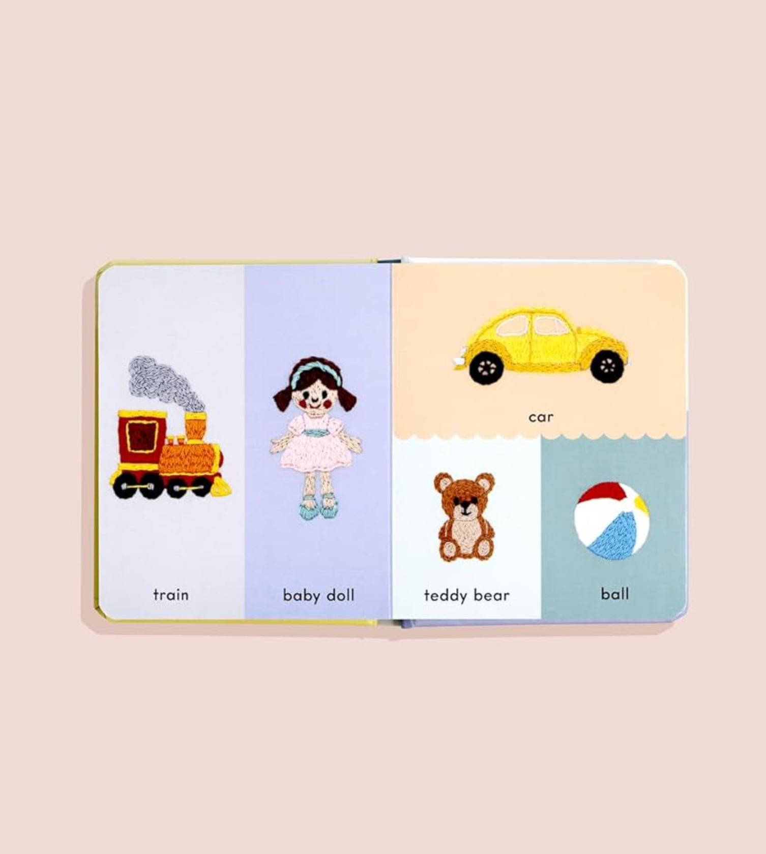 First Words with Cute Embroidered Friends