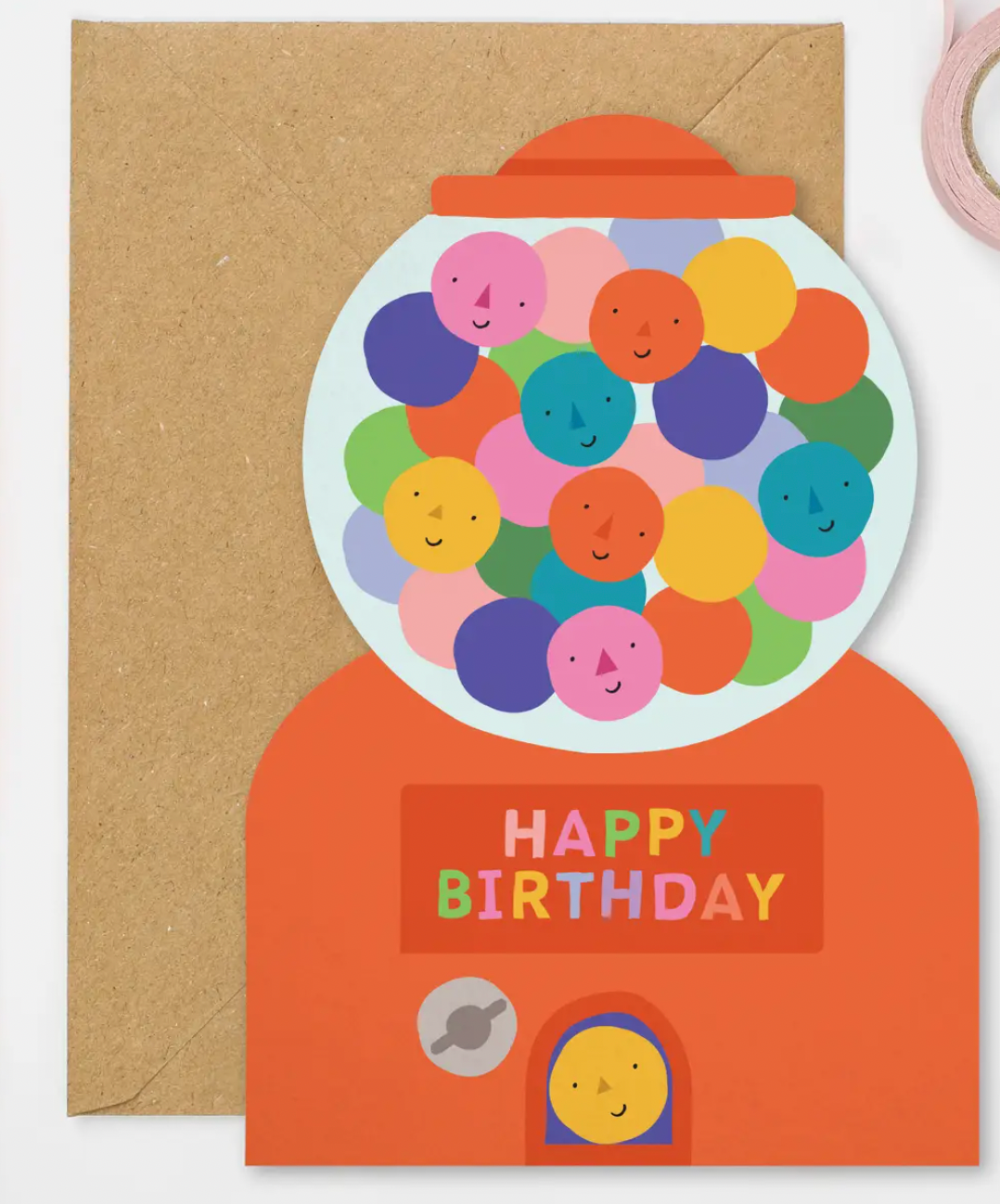 Gumball Machine Birthday Card