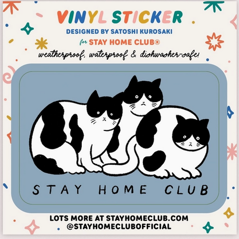 Tuxedo Cats Vinyl Sticker