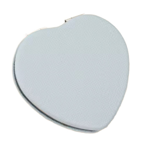 Compact Heart Double-Sided Mirror