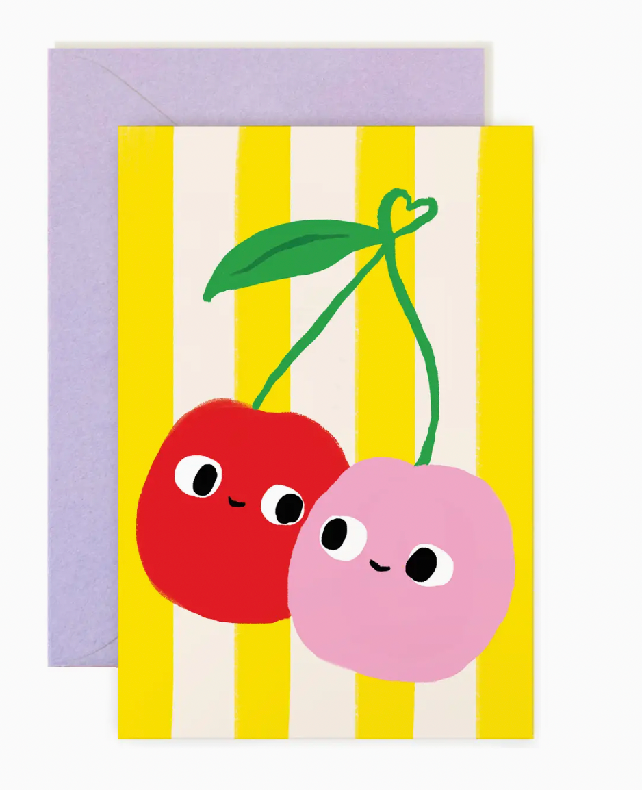 Cherry Friends Mini Note Card