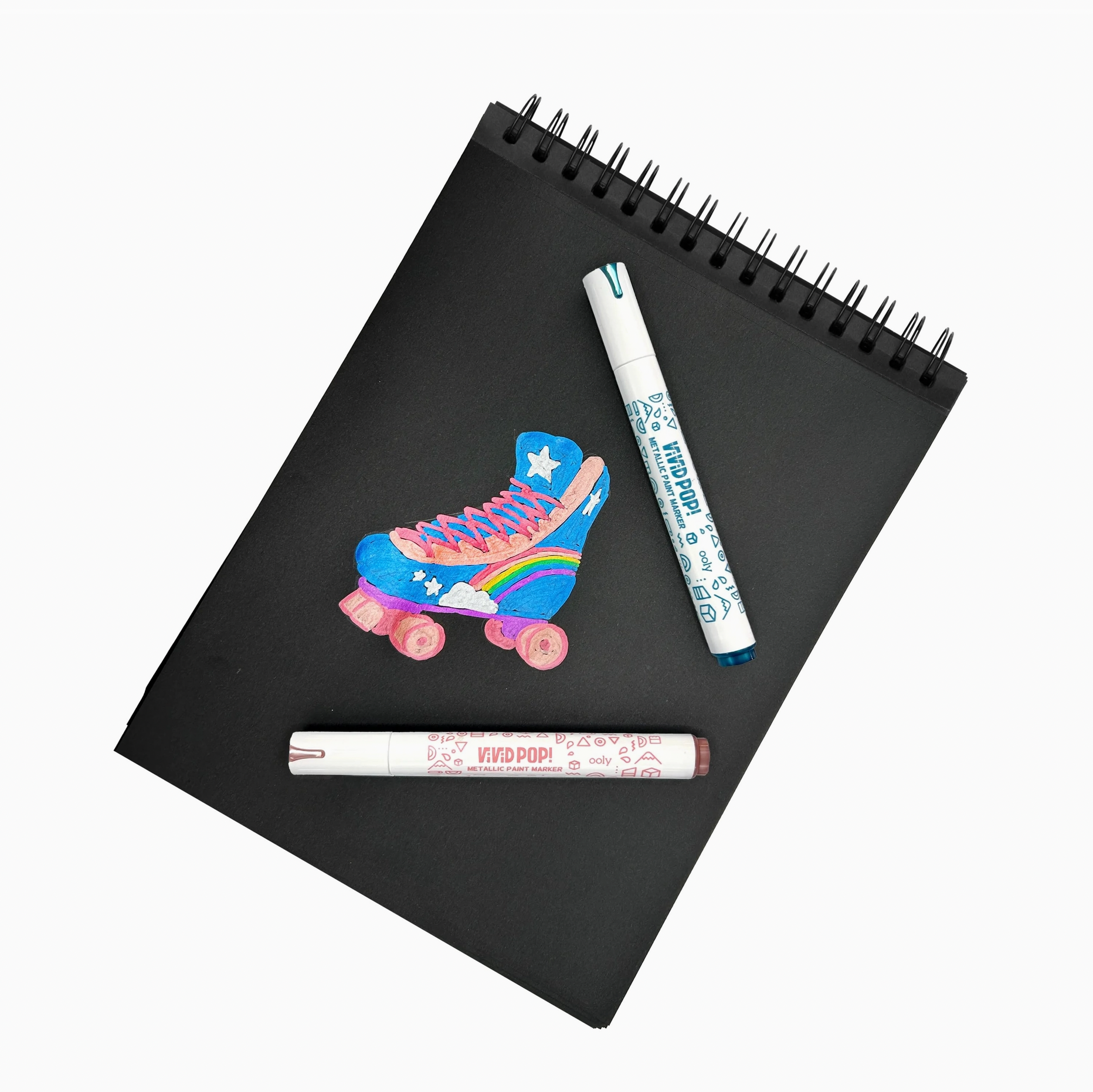 Vivid Pop! Water-Based Paint Markers: Metallic (Set of 8)