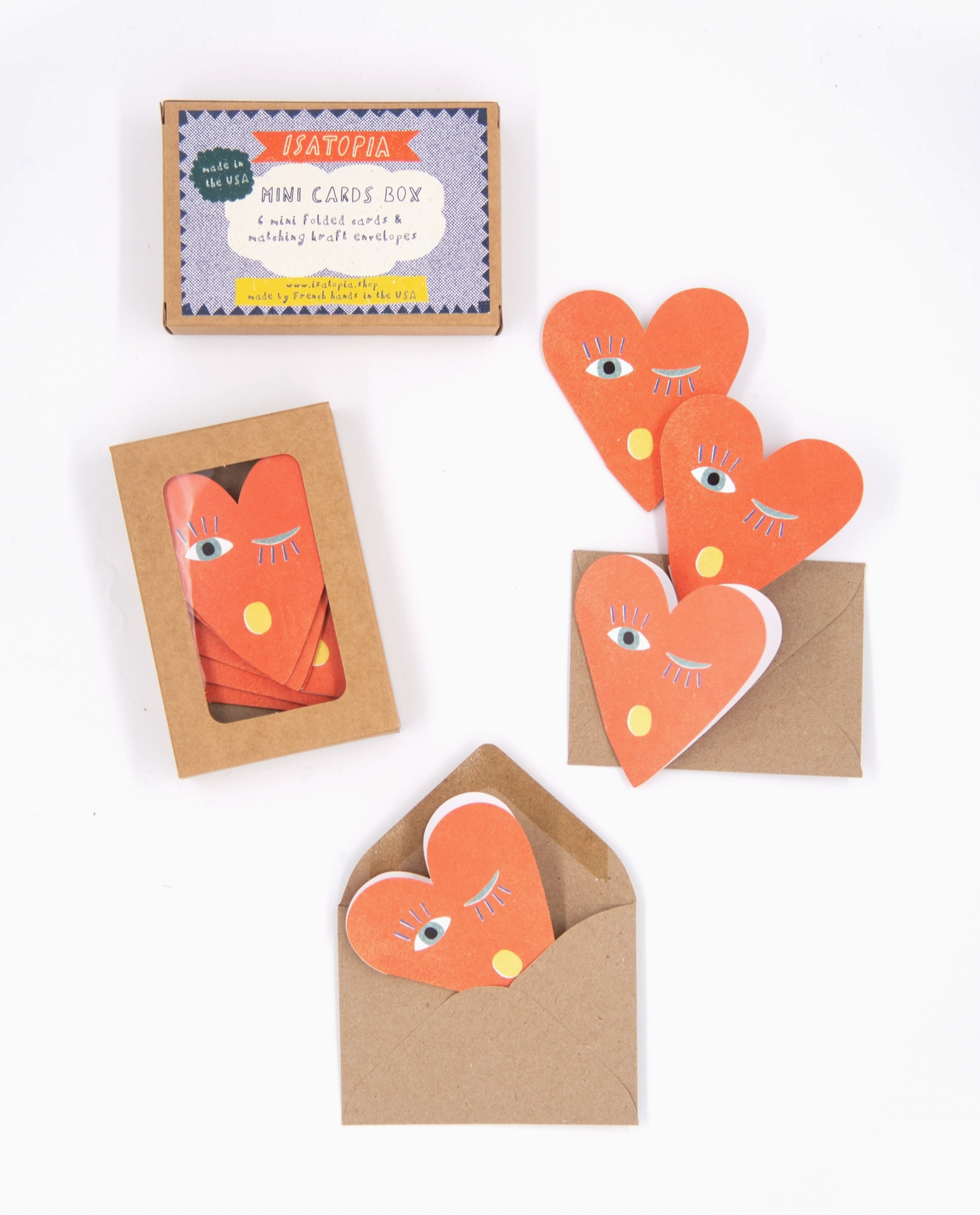 Heart Blink Mini Cards - box of 6