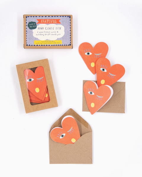 Heart Blink Mini Cards - box of 6