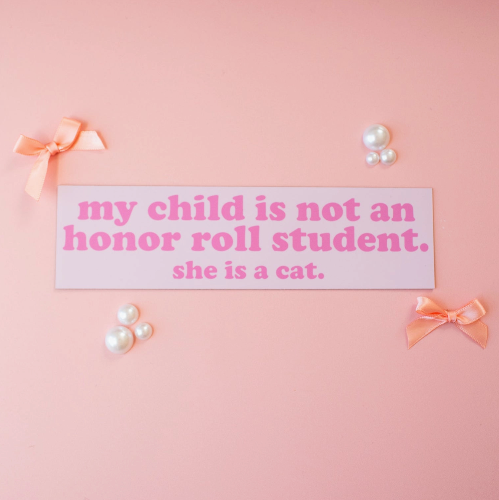 Honor Roll Cat Bumper Magnet