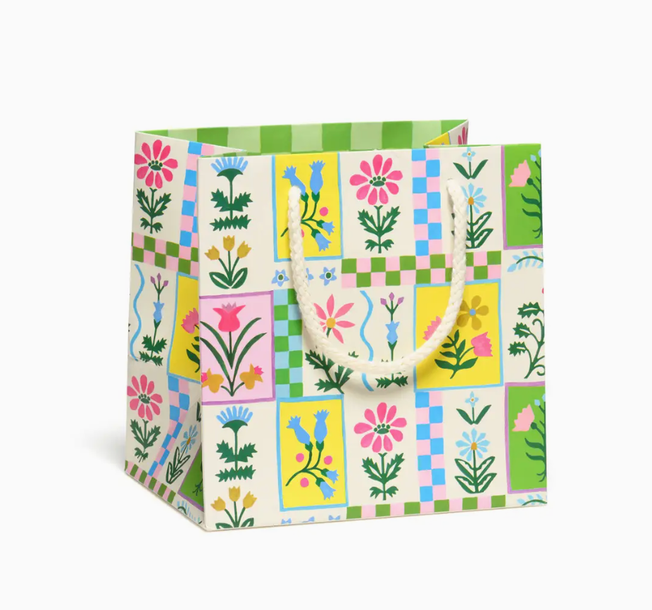 Retro Flower Gift Bag Small