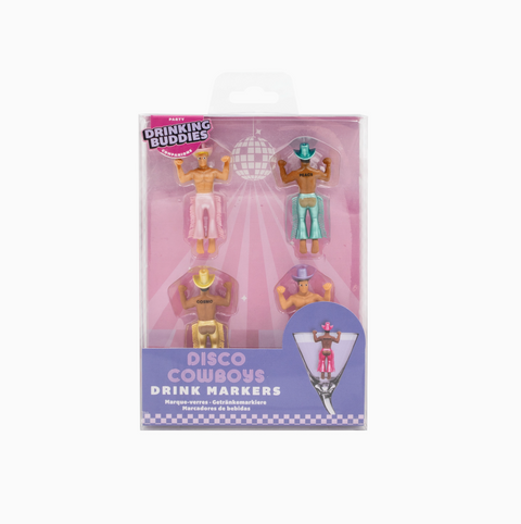 Disco Cowboy Drink Markers (4 packs)