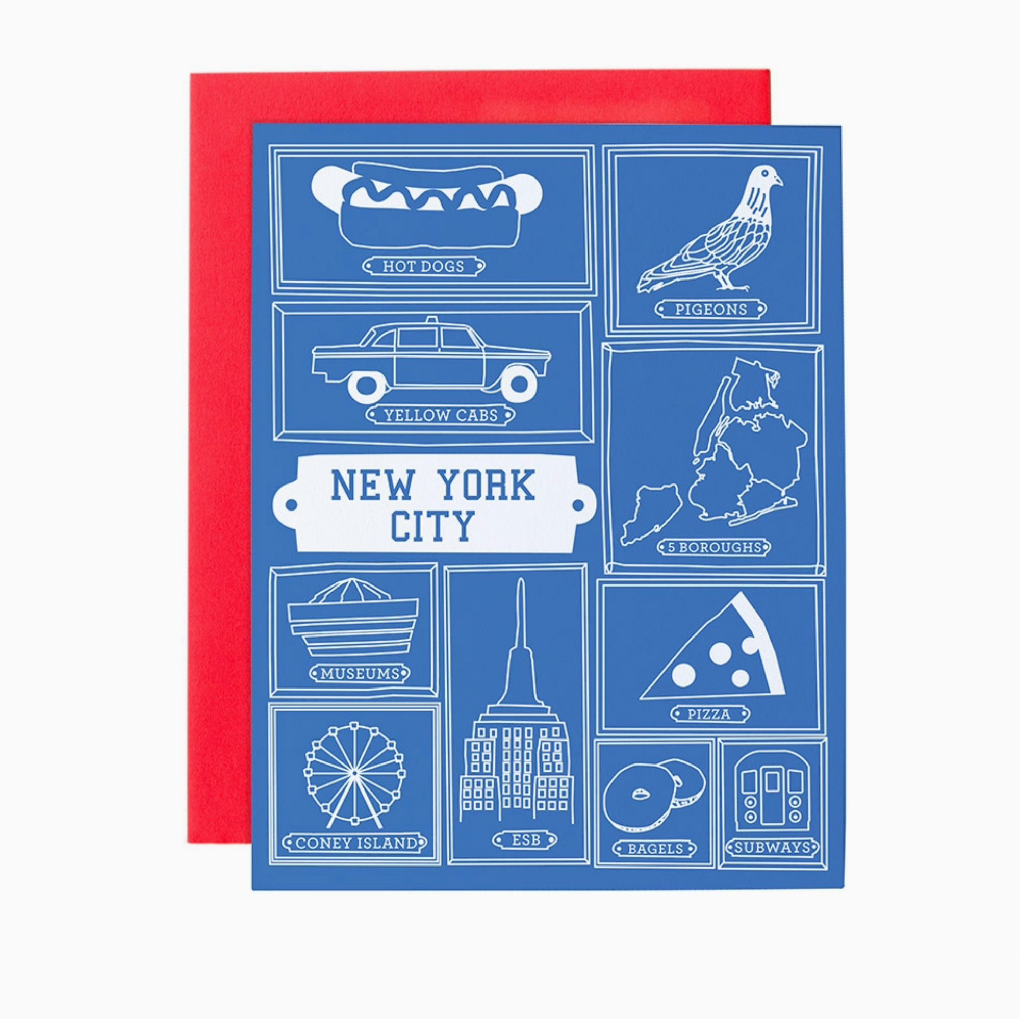 New York City Frames Greeting Card