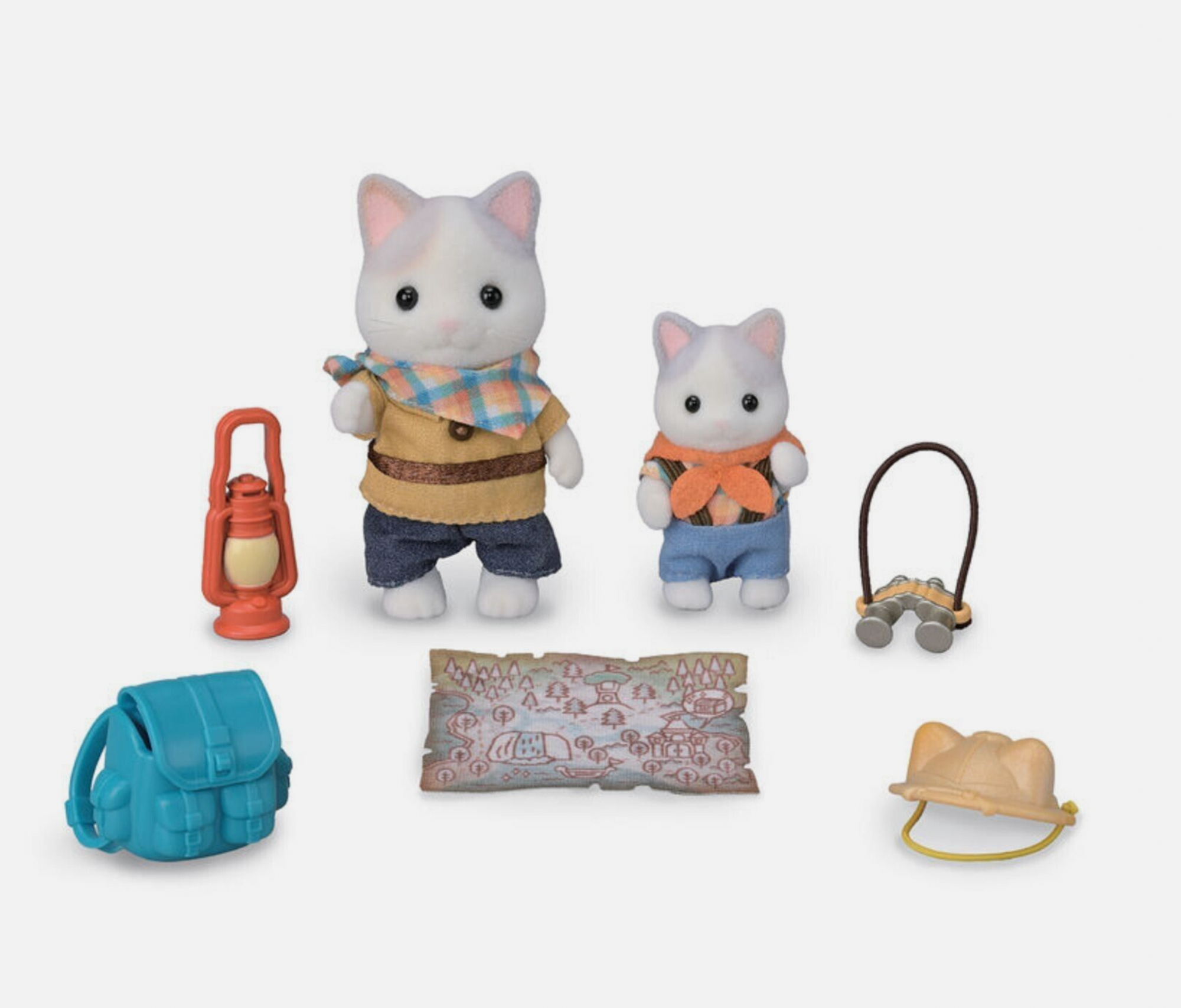 Calico Critters Exciting Exploration Set - Latte Cat Brother &  Baby