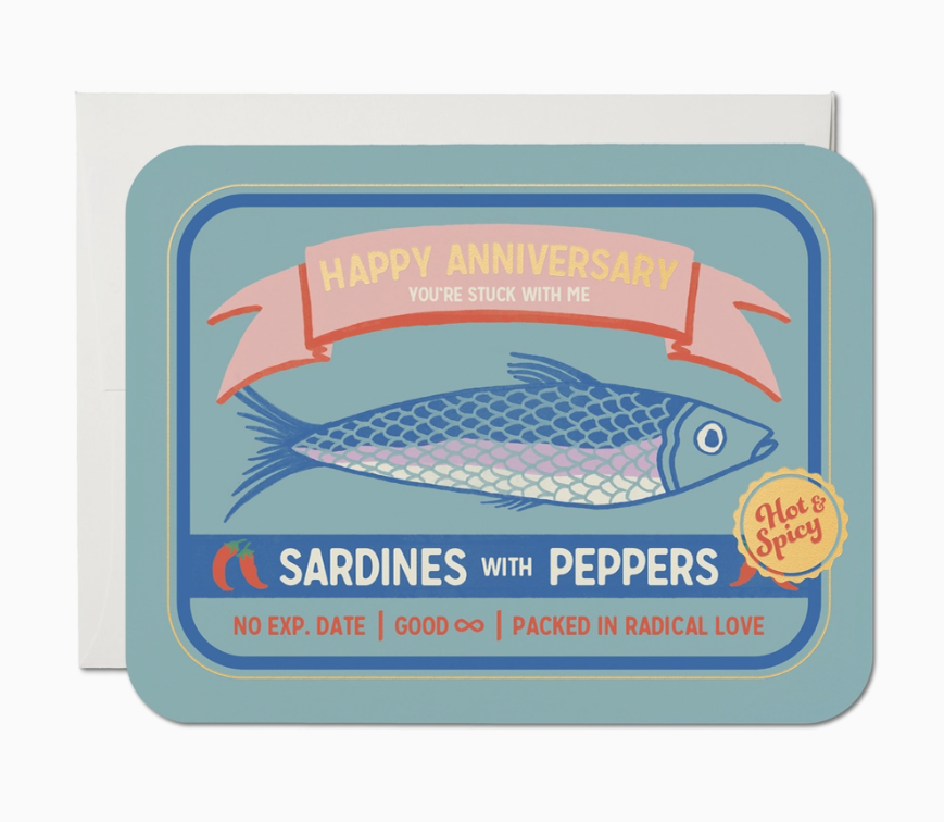 You're Stuck with Me Anniversary Greeting Card