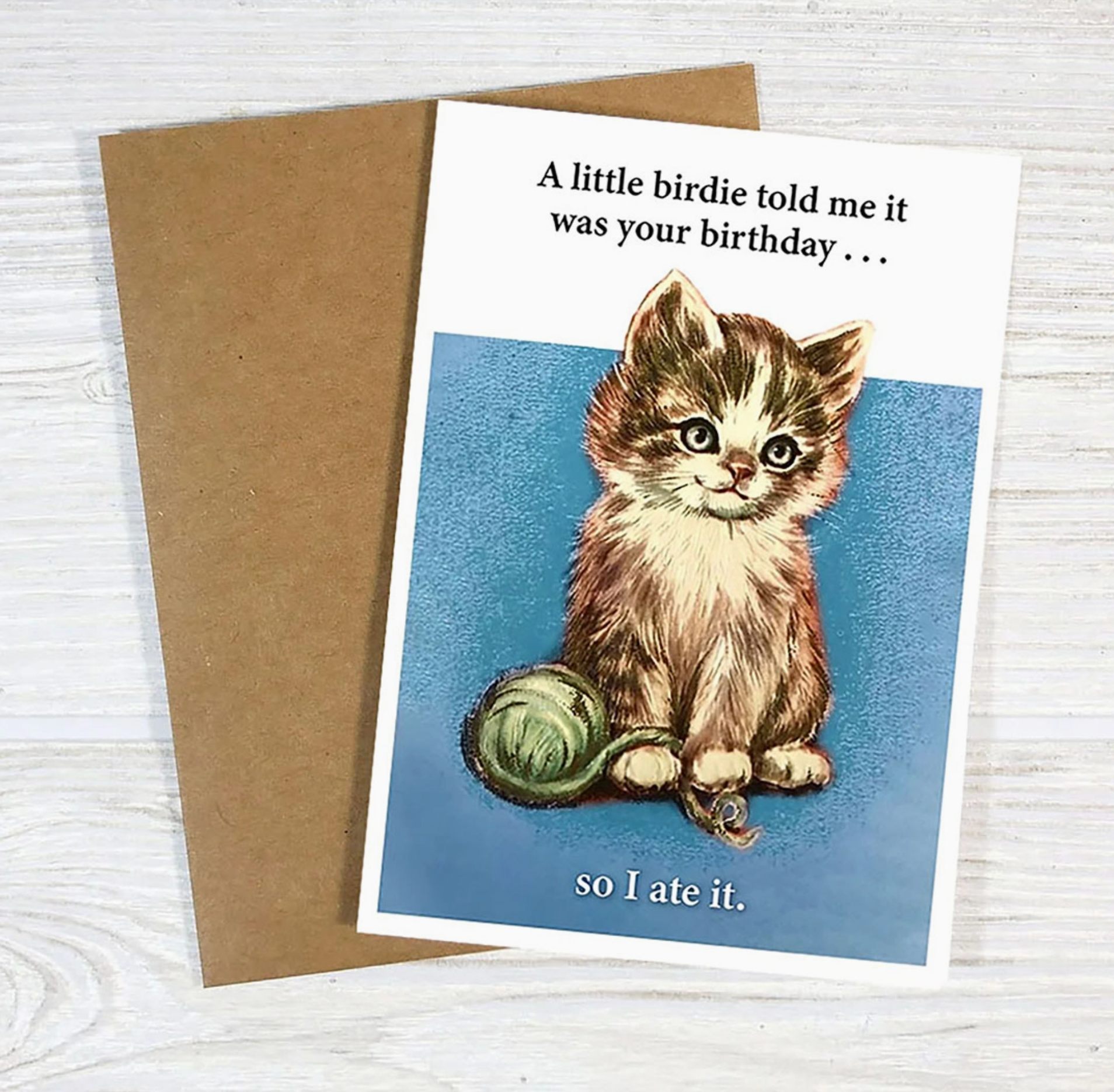 A Little Birdie Told Me It Was Your Birthday Card