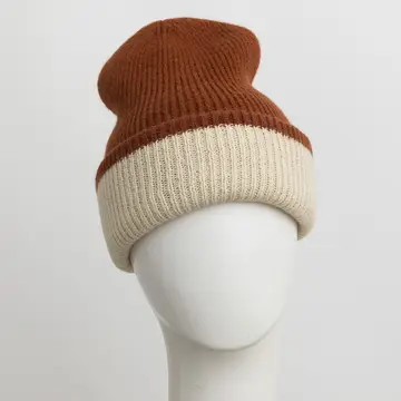 Knit Two Tone Beanie