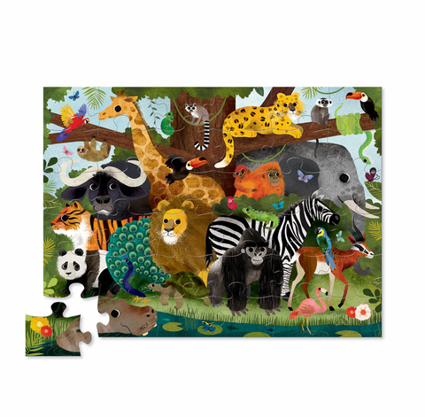 36-Piece Puzzle - Jungle Friends