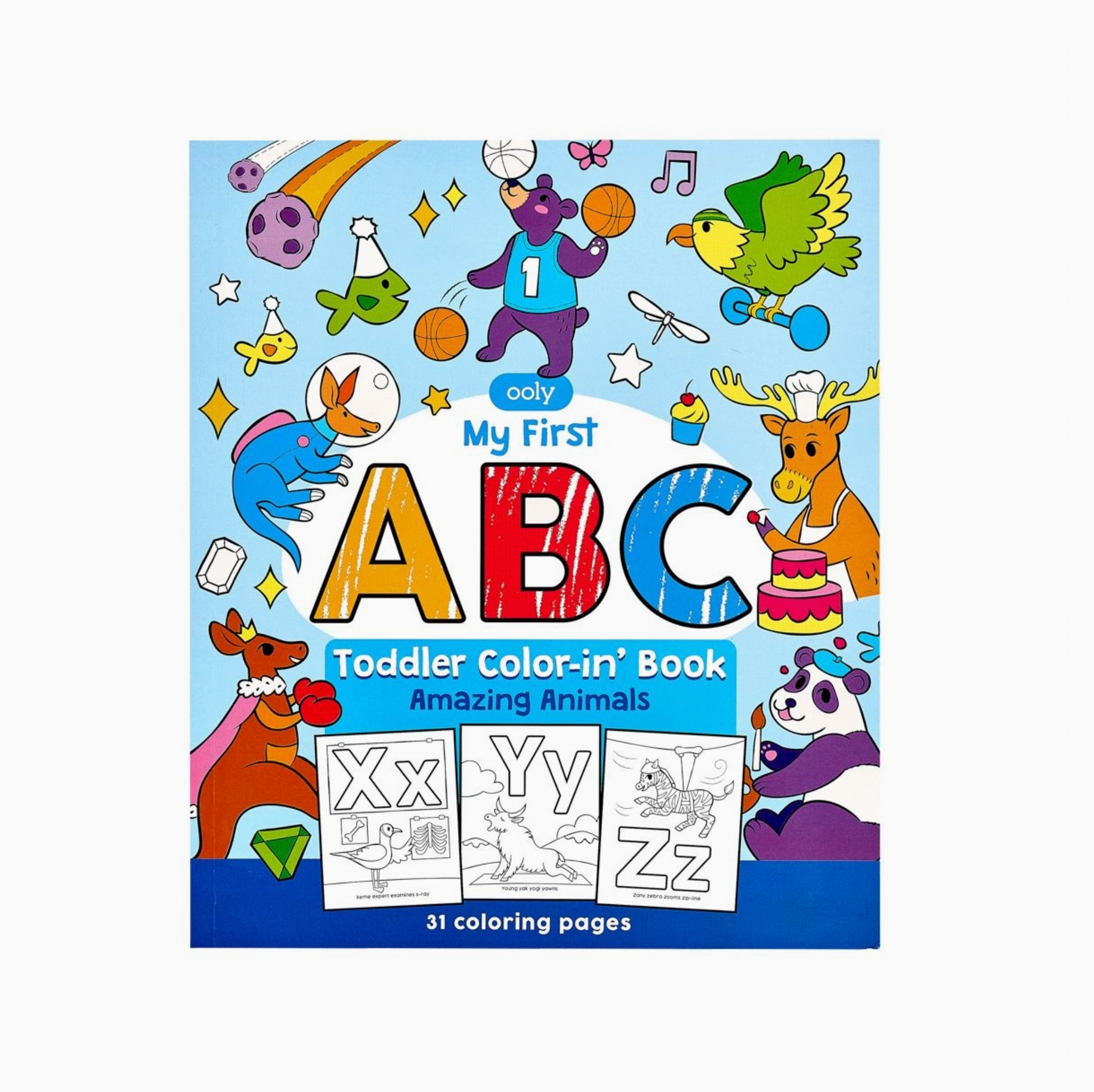 Toddler Color-in' Book: My First ABC