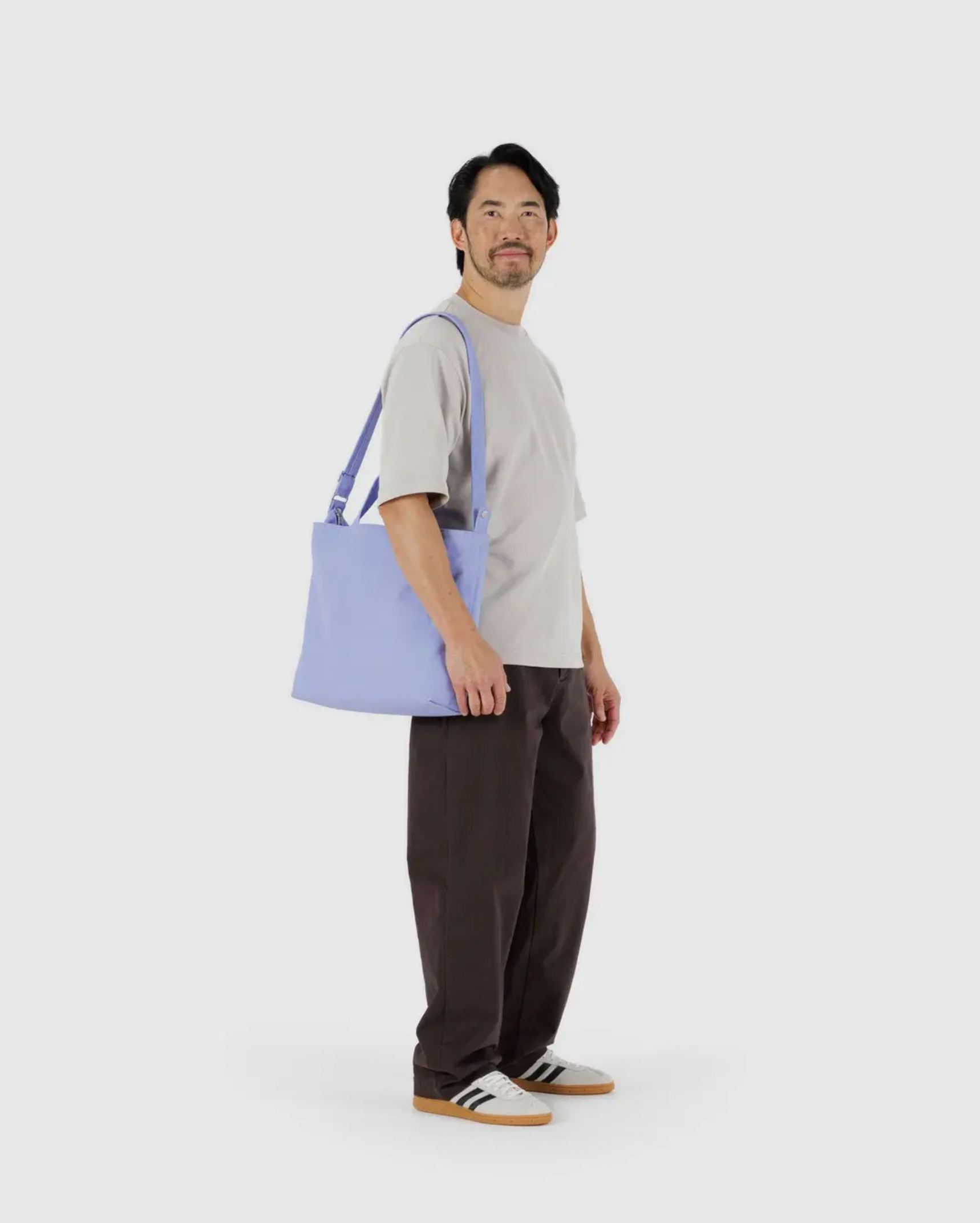 Horizontal Zip Duck Bag French Blue