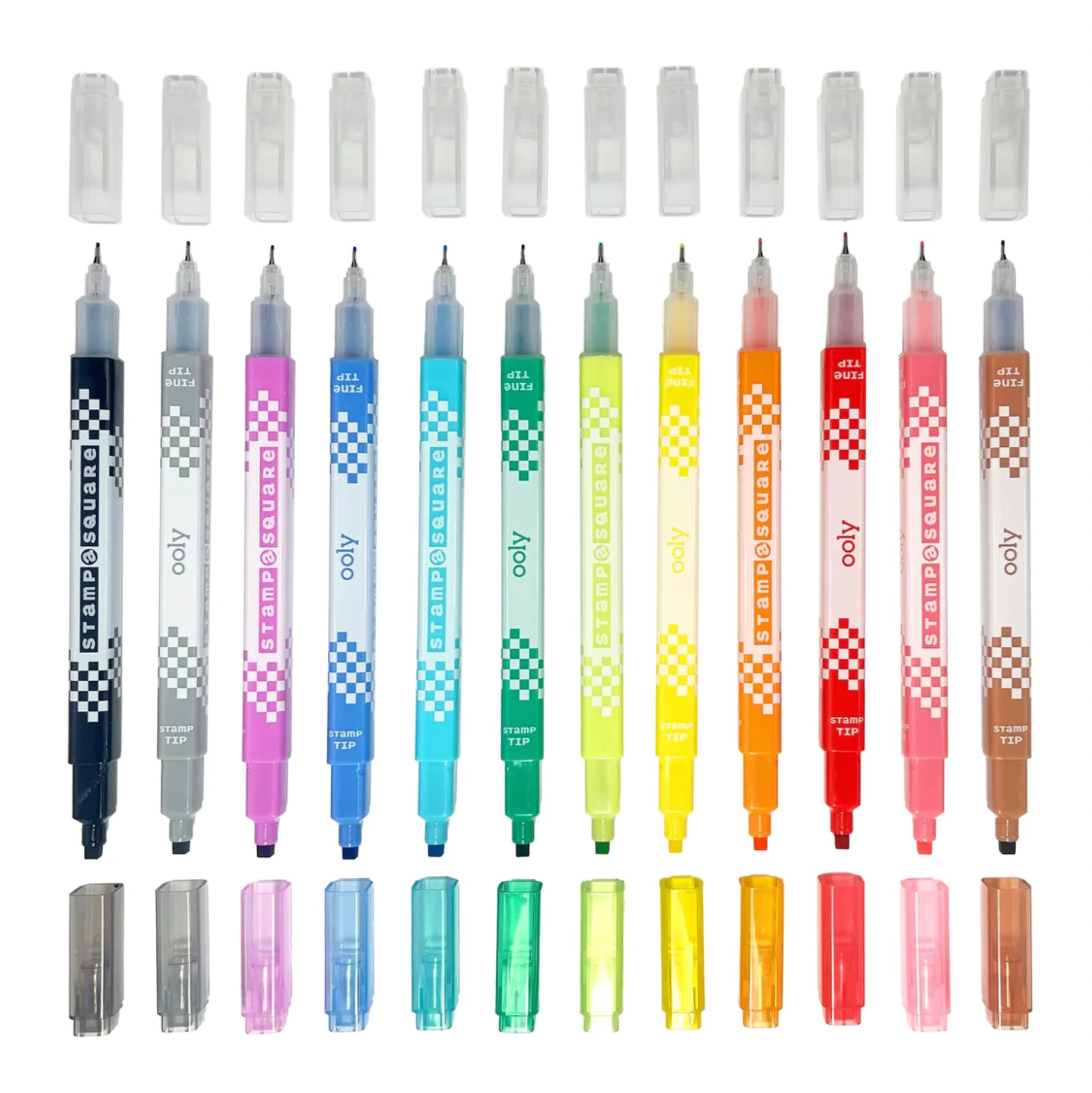 Stamp-A-Square Markers (Set of 12)