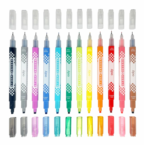 Stamp-A-Square Markers (Set of 12)