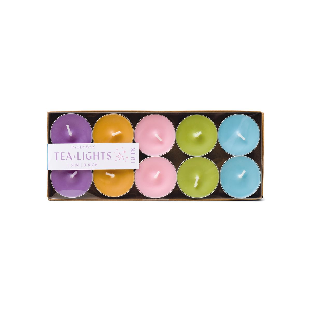 Paddywax Colored Tea Lights 10 CT