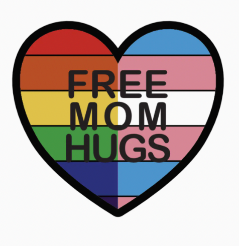 Mom Hugs Lgbtq High Quality Vinyl Sticker