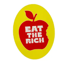 Eat the Rich Apple - Vinyl Sticker