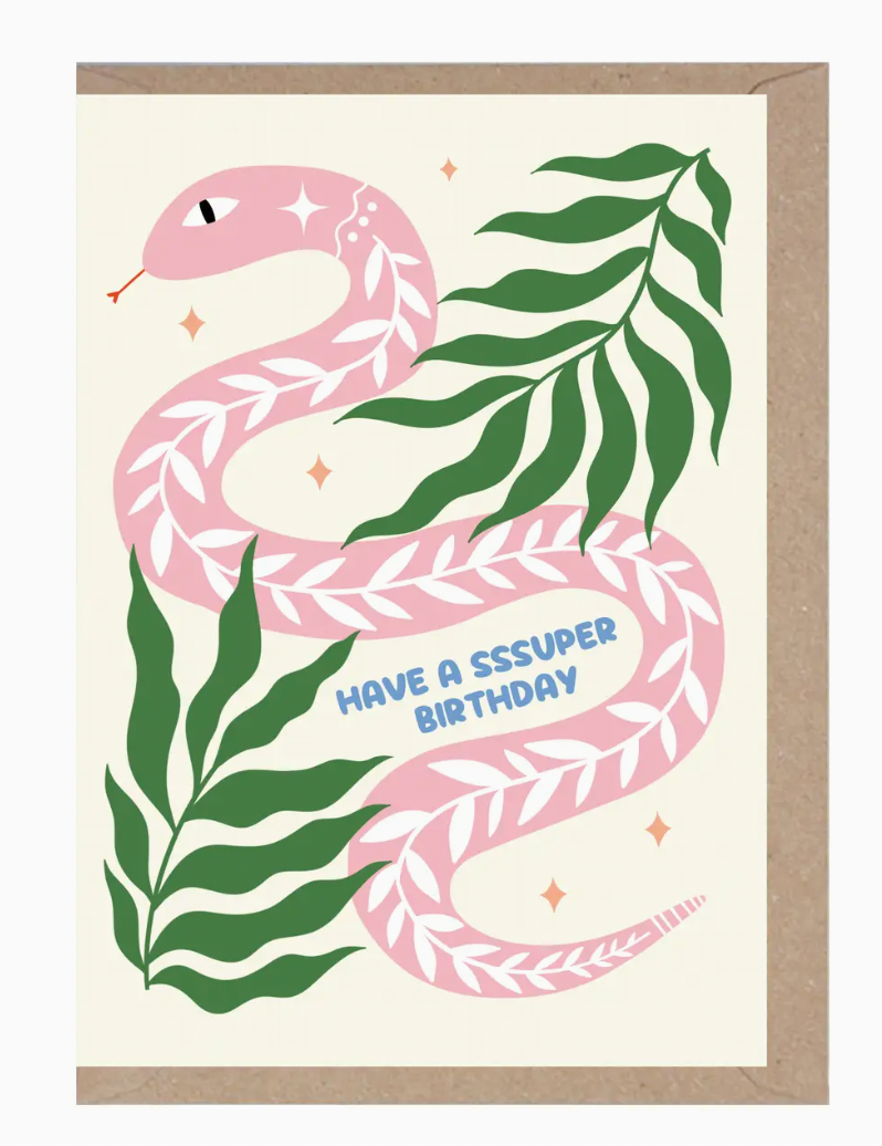 Have A Sss-Uper Birthday Snake Card